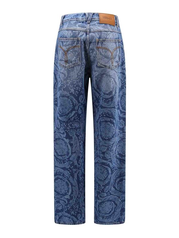 VERSACE: bootcut jeans online - Jeans Baroque Laser Print Medusa