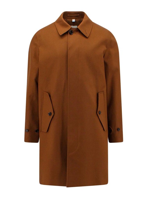 BURBERRY: Kurze Mäntel - Kurzer Mantel - Braun