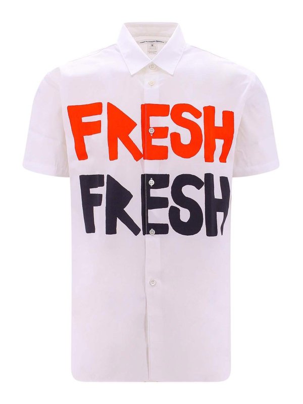 COMME DES GARCONS SHIRT: Hemden - Hemd - Weiß