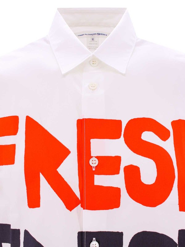 The Best Shops COMME DES GARCONS SHIRT: Hemden - Hemd - Weiß