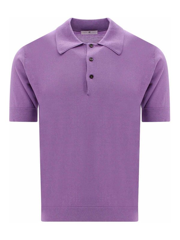 PT TORINO: polo - Polo in cotone e seta