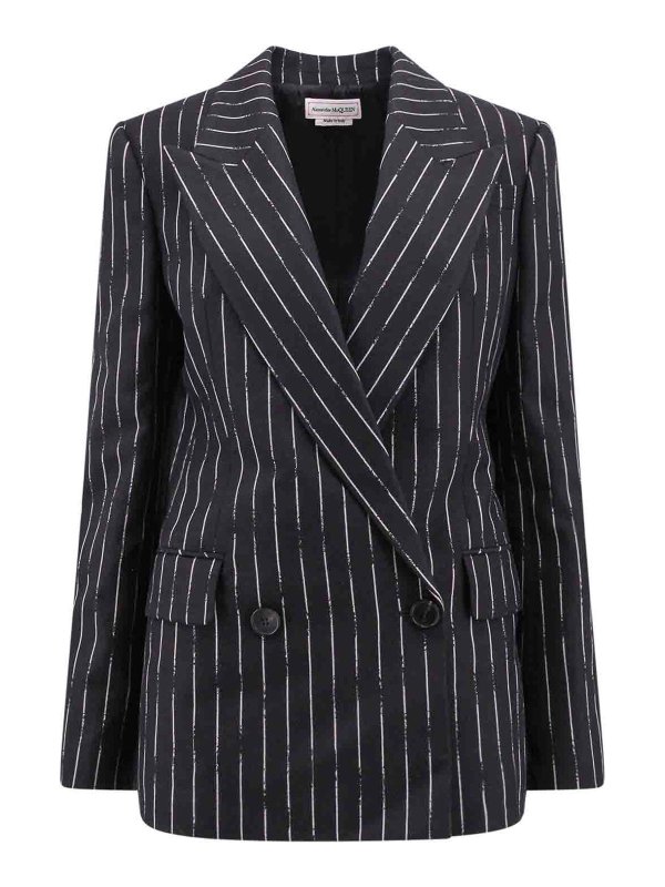 ALEXANDER MCQUEEN: Blazer - Blazer - Negro