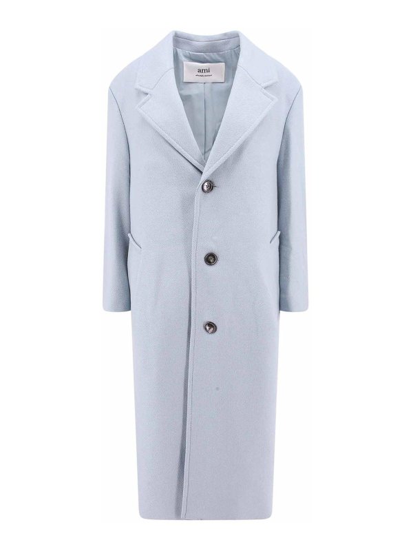 AMI PARIS: long coats - Virgin wool coat