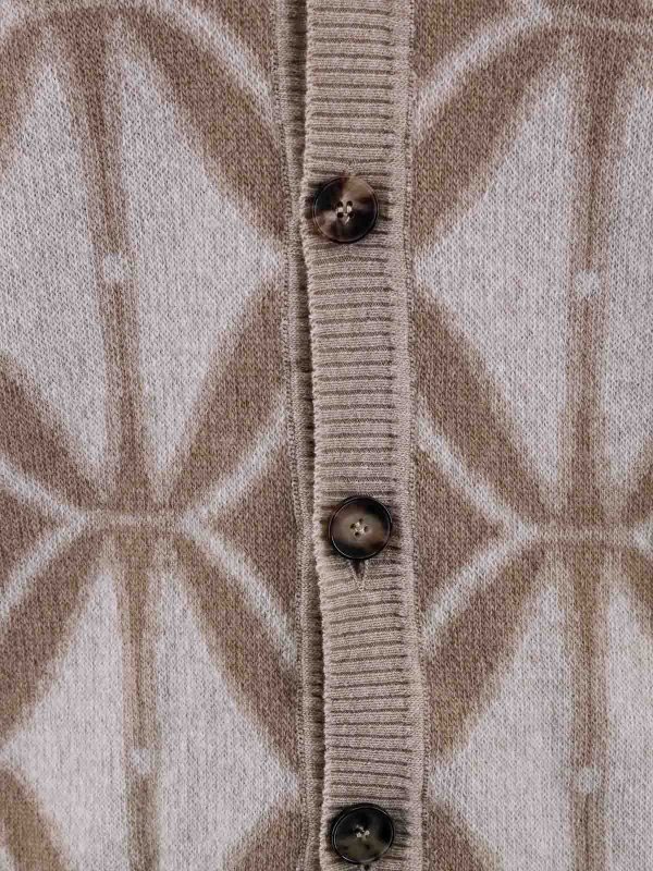 The Best Shops ETRO: cardigans - Wool Cardigan Logo Back