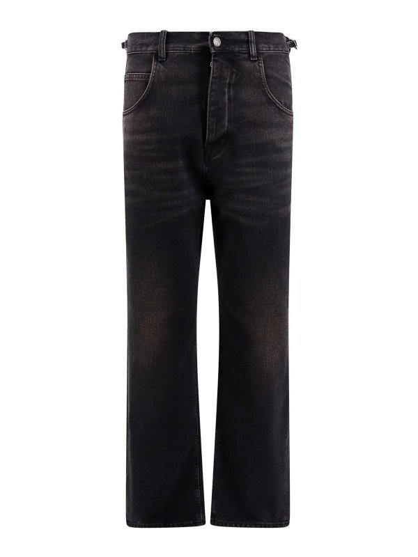 HAIKURE: casual trousers - Cotton trouser with lateral straps