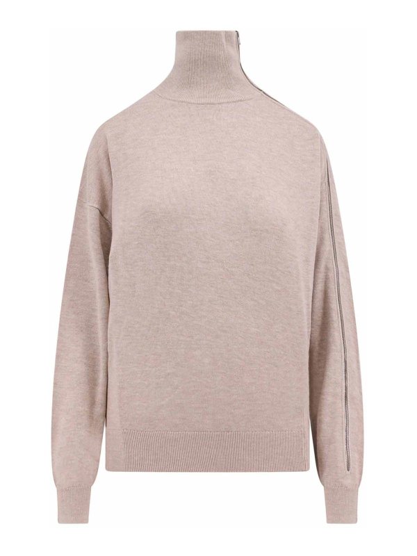 ISABEL MARANT: Strickpullover mit Rundhalsausschnitt - Rundhalspullover - Beige