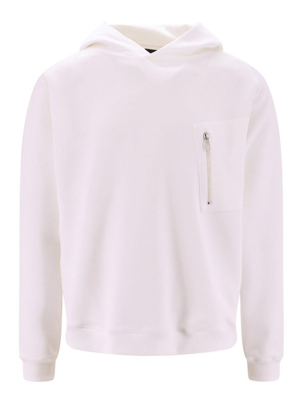 Sweatshirt with breast discount pocket