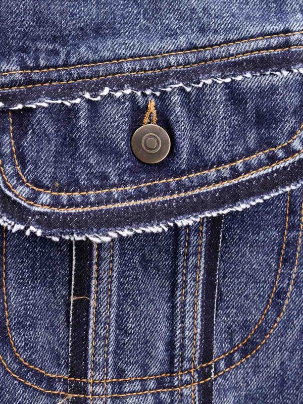 The Best Shops Maison Margiela: casual jackets - Denim jacket with destroyed effect