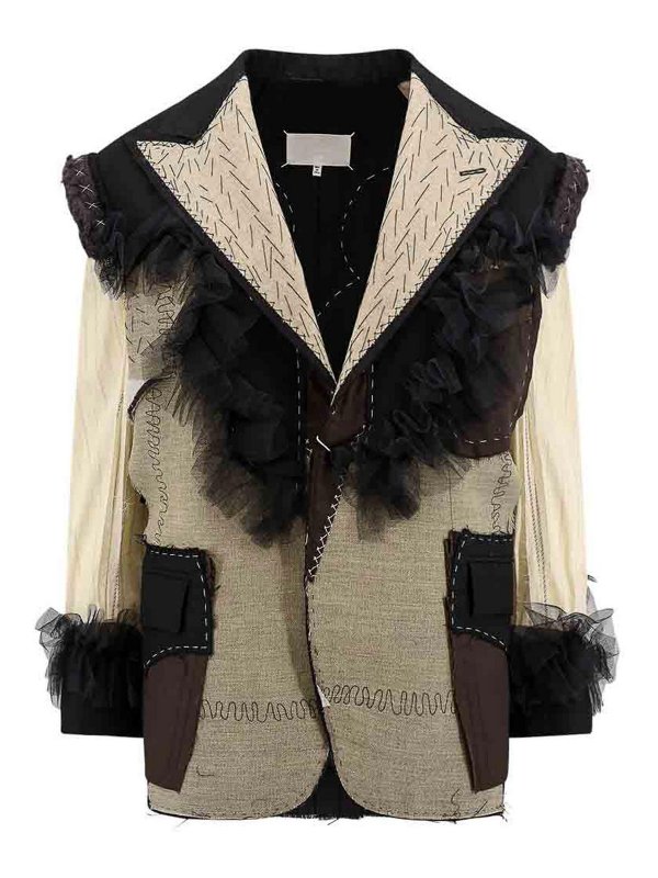 Maison Margiela: Blazer - Blazer - Schwarz