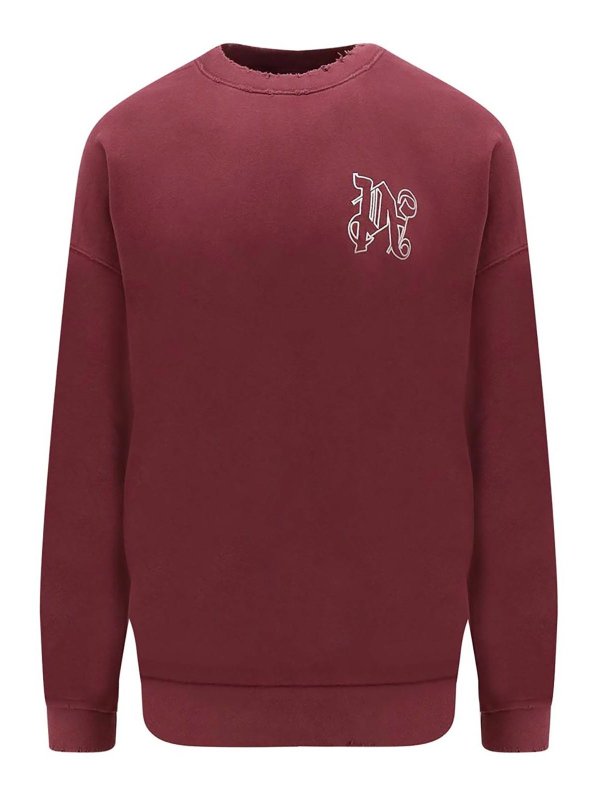 Palm Angels: Sweatshirts und Pullover - Sweatshirt - Rot