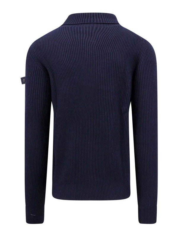 PEUTEREY: Strickpullover mit Rundhalsausschnitt online - Rundhalspullover - Blau