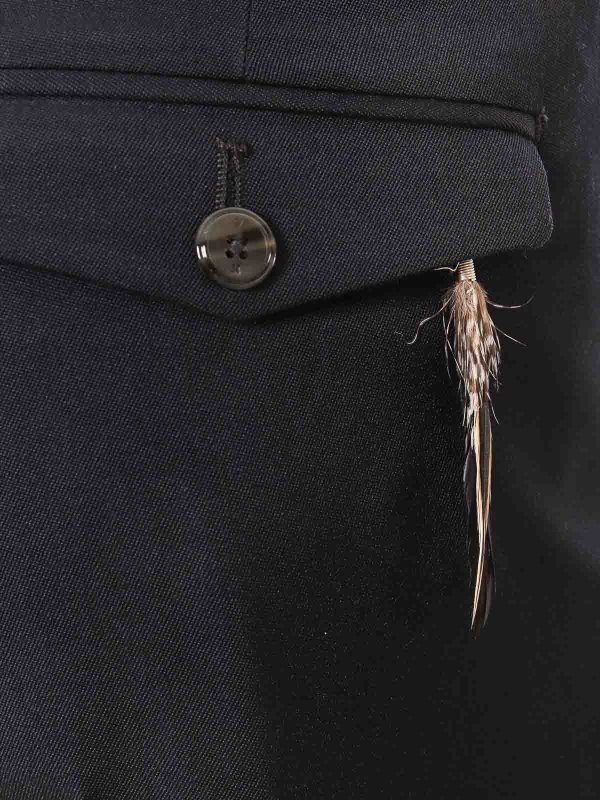 The Best Shops PT TORINO: casual trousers - Rebel fit super 100 s virgin wool trouser