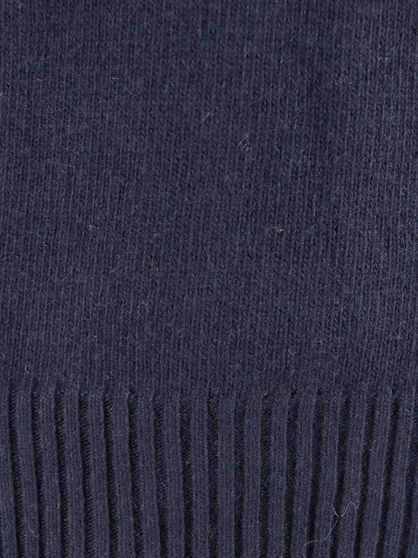 The Best Shops ROBERTO COLLINA: Strickpullover mit Rundhalsausschnitt - Rundhalspullover - Blau