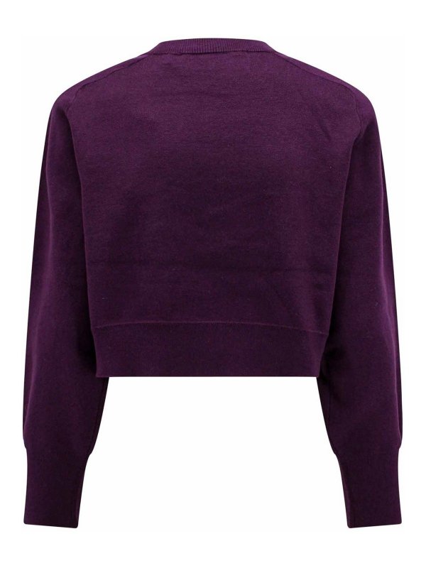 ROTATE Birger Christensen: crew necks online - Organic cotton sweater with logo