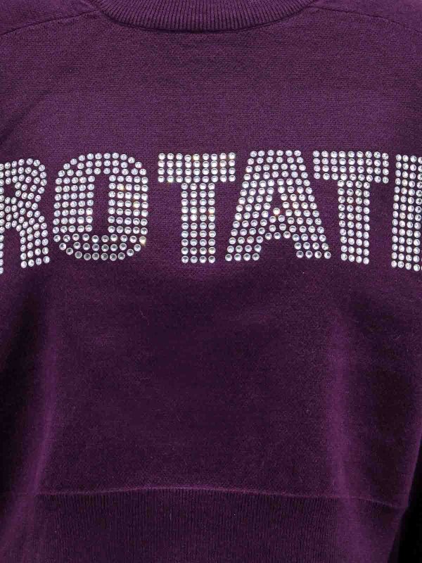 The Best Shops ROTATE Birger Christensen: crew necks - Organic cotton sweater with logo