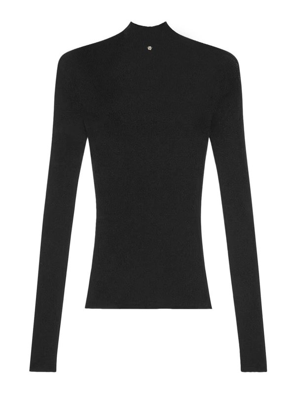 VERSACE: Strickpullover mit Rundhalsausschnitt online - Rundhalspullover - Schwarz