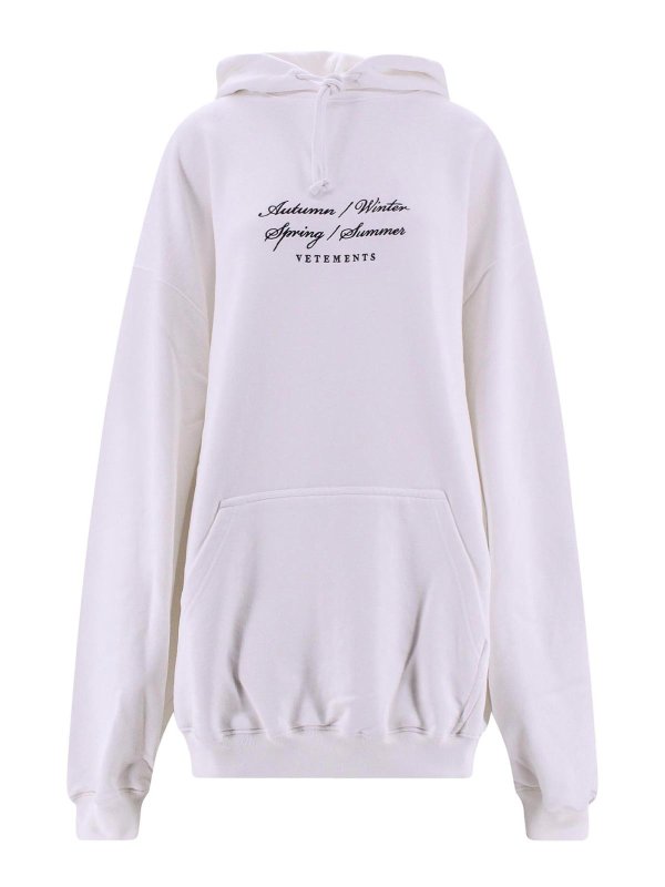 VETEMENTS: スウェット＆セーター - スウェットシャツ/セーター - 白