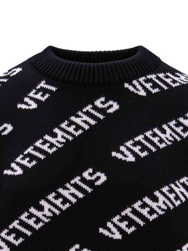 The Best Shops VETEMENTS: クルーネック - クルーネック - 黒
