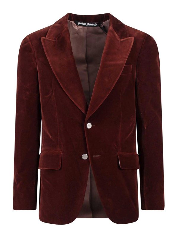 Palm Angels: Blazer - Blazer - Braun