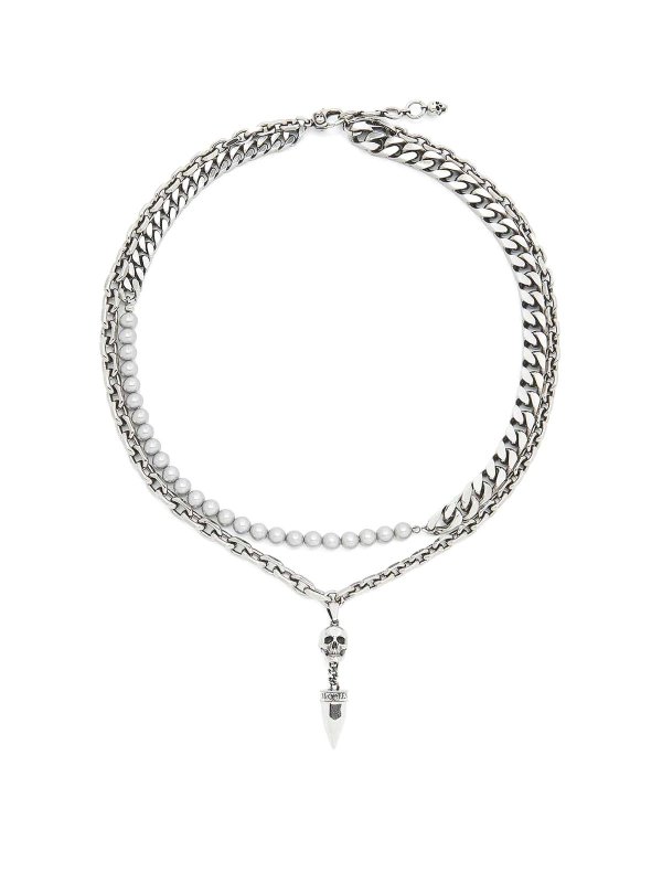 ALEXANDER MCQUEEN: Necklaces & Chokers - Metal necklace