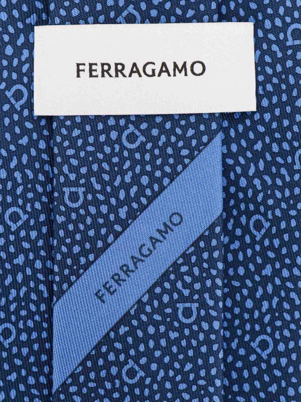 The Best Shops SALVATORE FERRAGAMO: ネクタイ＆蝶ネクタイ - ネクタイ - ブルー