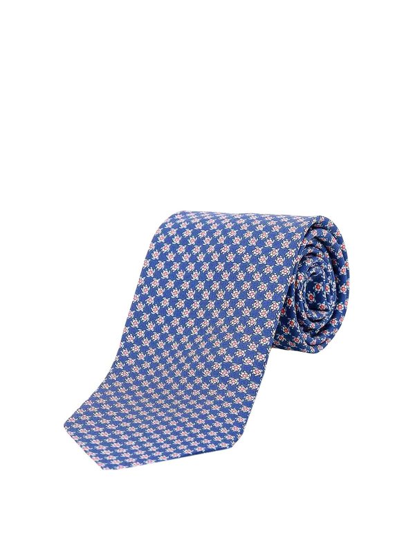 SALVATORE FERRAGAMO: Corbatas y pajaritas - Corbata - Azul