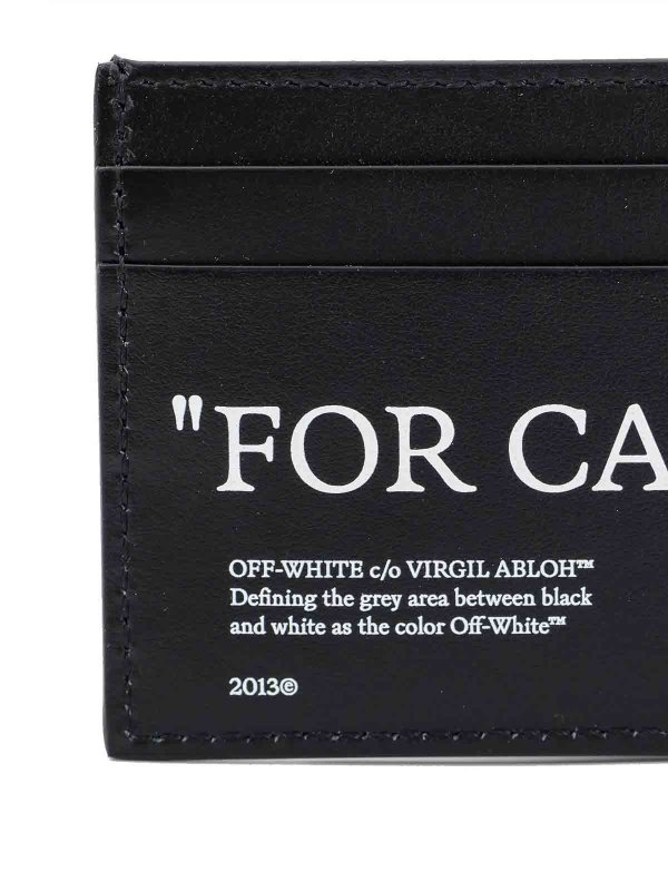 The Best Shops OFF-WHITE: wallets & purses - Leather card holder
