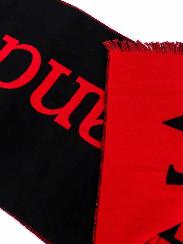 ALEXANDER MCQUEEN: sciarpe e foulard online - Sciarpa in cotone con logo oversize