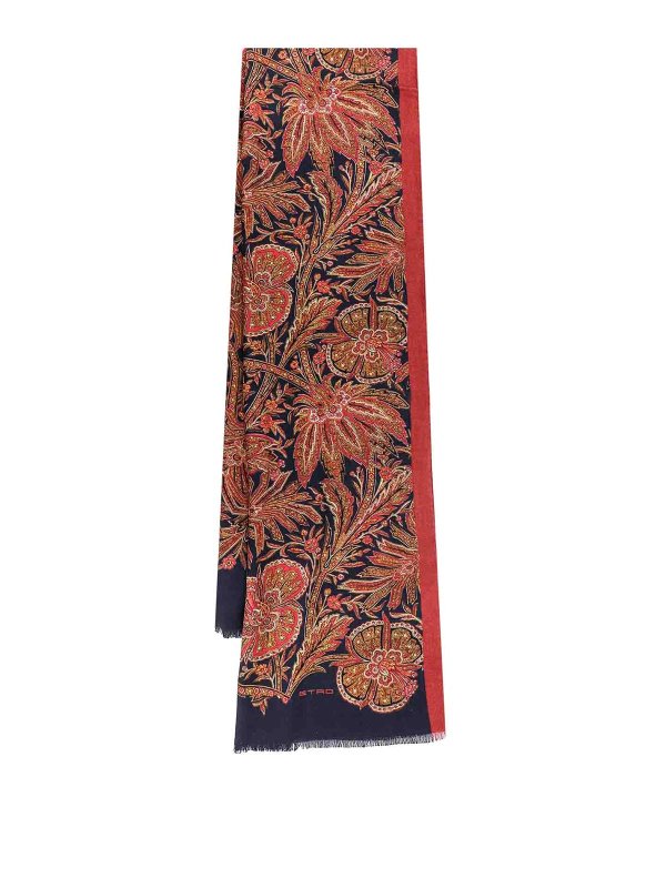 ETRO: sciarpe e foulard - Sciarpa in cashmere e seta