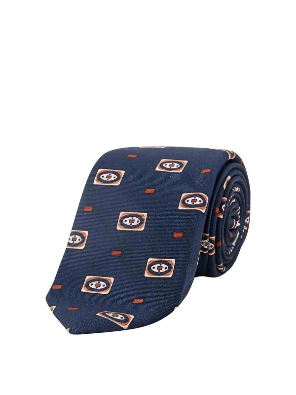 KITON: Krawatten und Fliegen - Krawatte - Blau