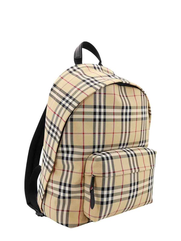 The Best Shops BURBERRY: backpacks - Nylon backpack with vintage chec motif