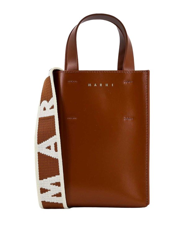 Marni: トートバッグ - トートバッグ - ブラウン