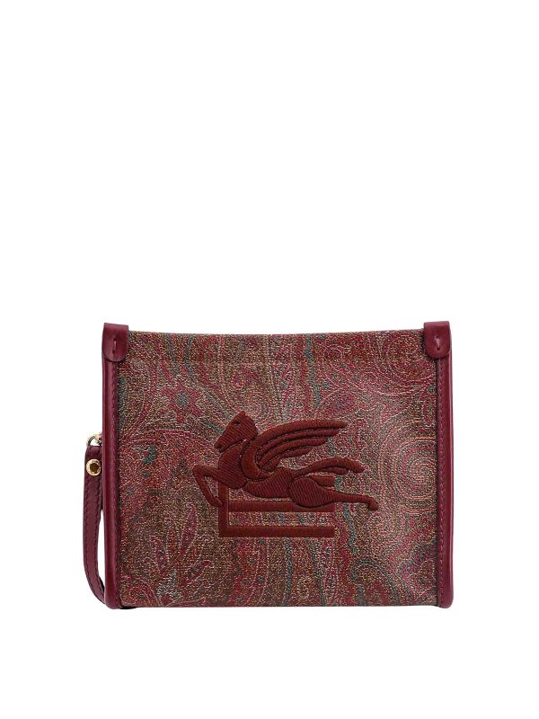 ETRO: Clutch - Pochette - Marron