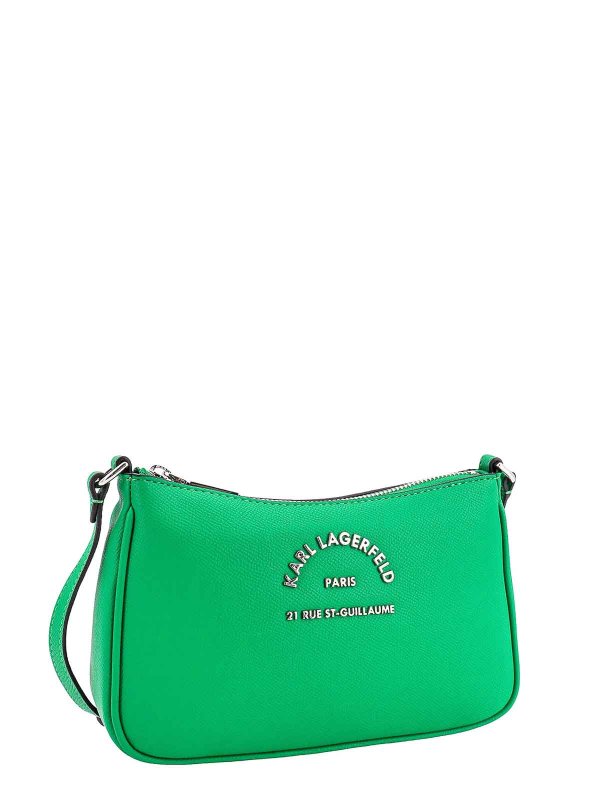 The Best Shops KARL LAGERFELD: borse a spalla - Borsa a tracolla in pelle con logo