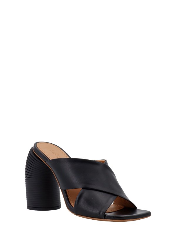 OFF-WHITE: sandals online - Leather sandals