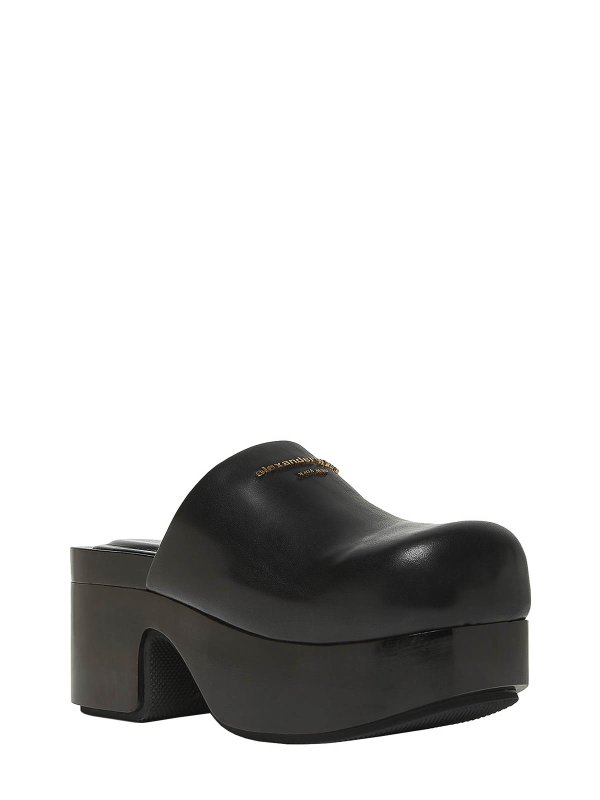 ALEXANDER WANG: mules shoes online - Leather mule