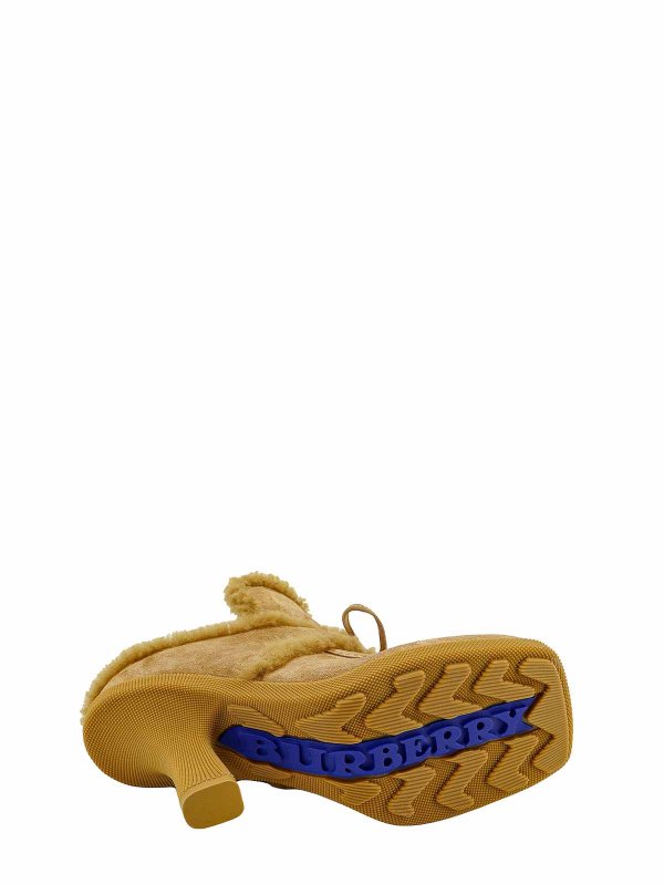 Suede Mule Equestrian Knight Patch shop online: BURBERRY