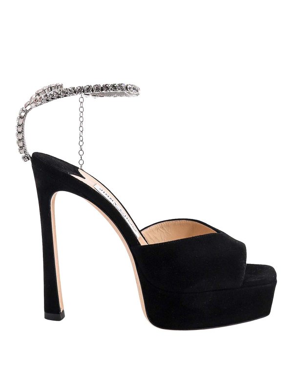 JIMMY CHOO: sandals - Suede sandals