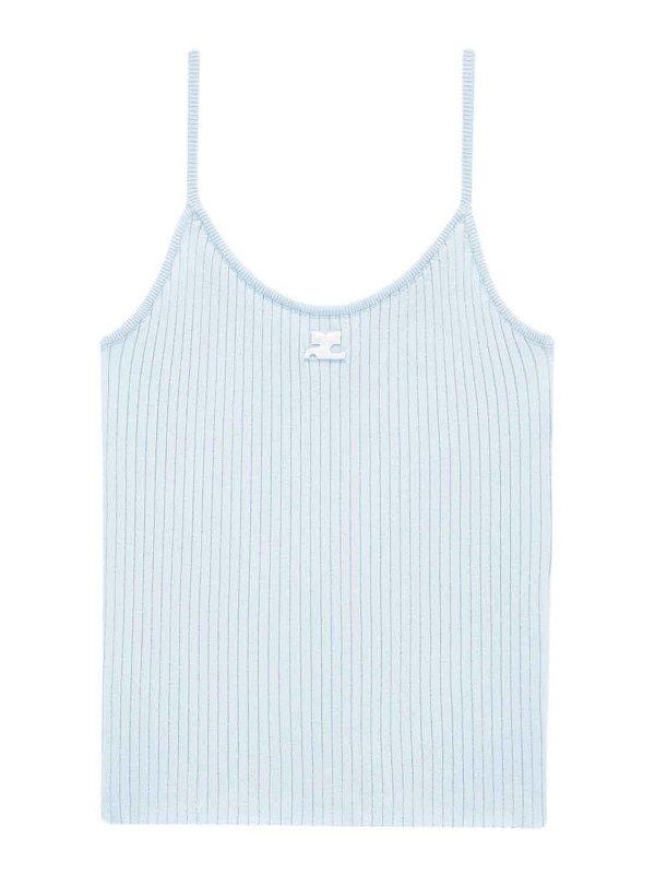 Courreges: トップス＆タンクトップ - トップ/タンクトップ - ブルー