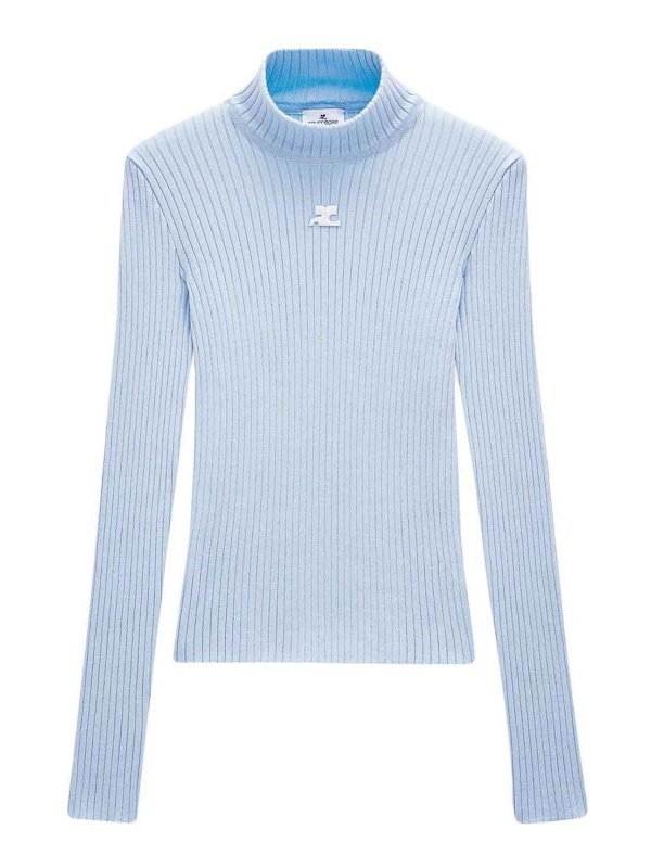 Courreges: Tops & Débardeurs - Top - Bleu