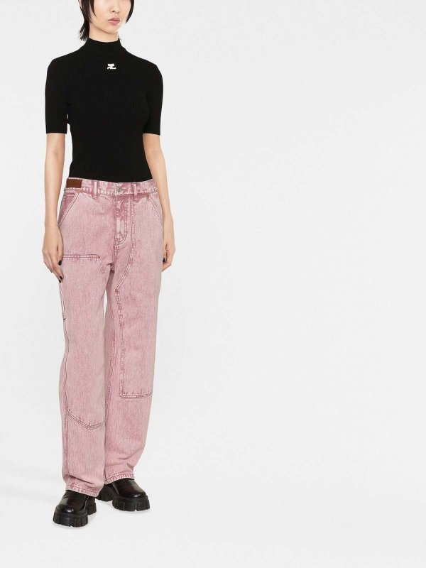 クルーネック - 黒 shop online: Courreges