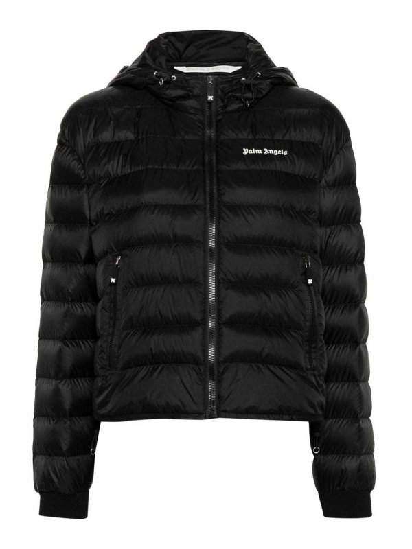 Palm Angels: giacche casual - Giacca con cappuccio logato