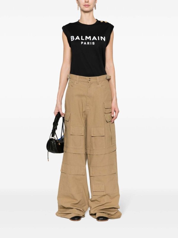 トップ/タンクトップ - 黒 shop online: Balmain