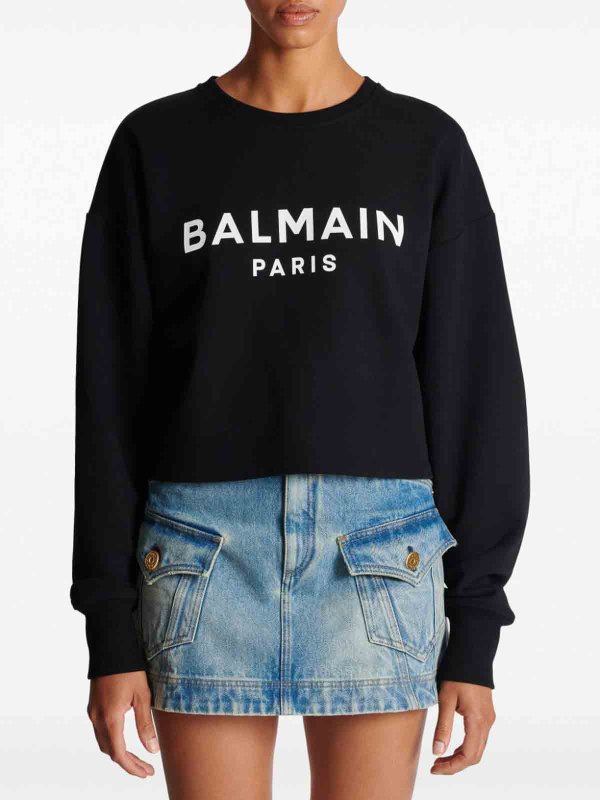 Sweatshirt - Schwarz shop online: Balmain