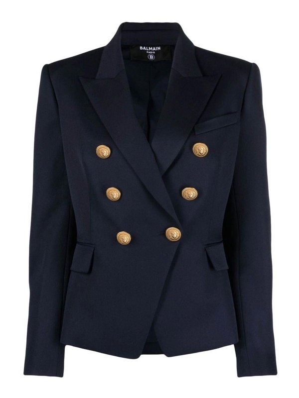 Balmain: Blazer - Blazer - Azul