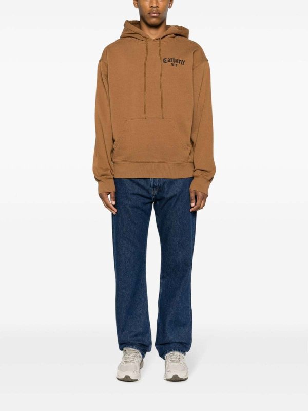 CARHARTT buy online Onyx script cotton hoodie