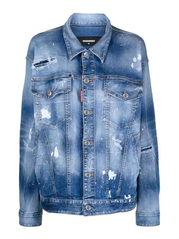 DSQUARED2: casual jackets - Oversized denim jacket