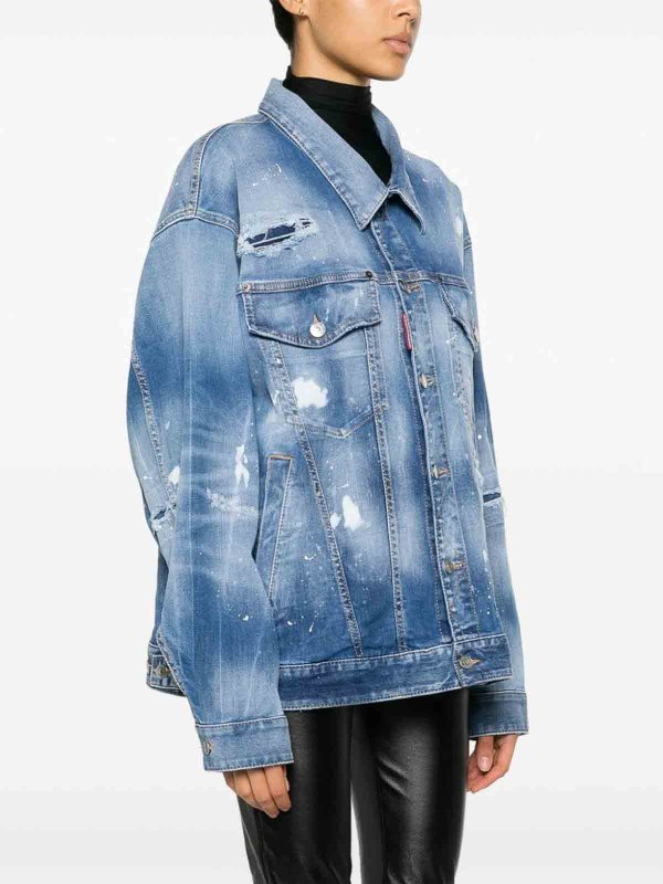 The Best Shops DSQUARED2: casual jackets - Oversized denim jacket