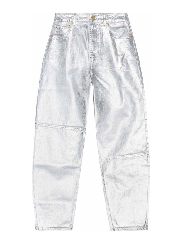 GANNI: bootcut jeans - Organic cotton denim jeans