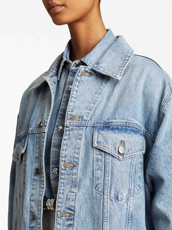 Khaite Grizzo denim jacket - Blue - Women|1098094094 | thebs.com